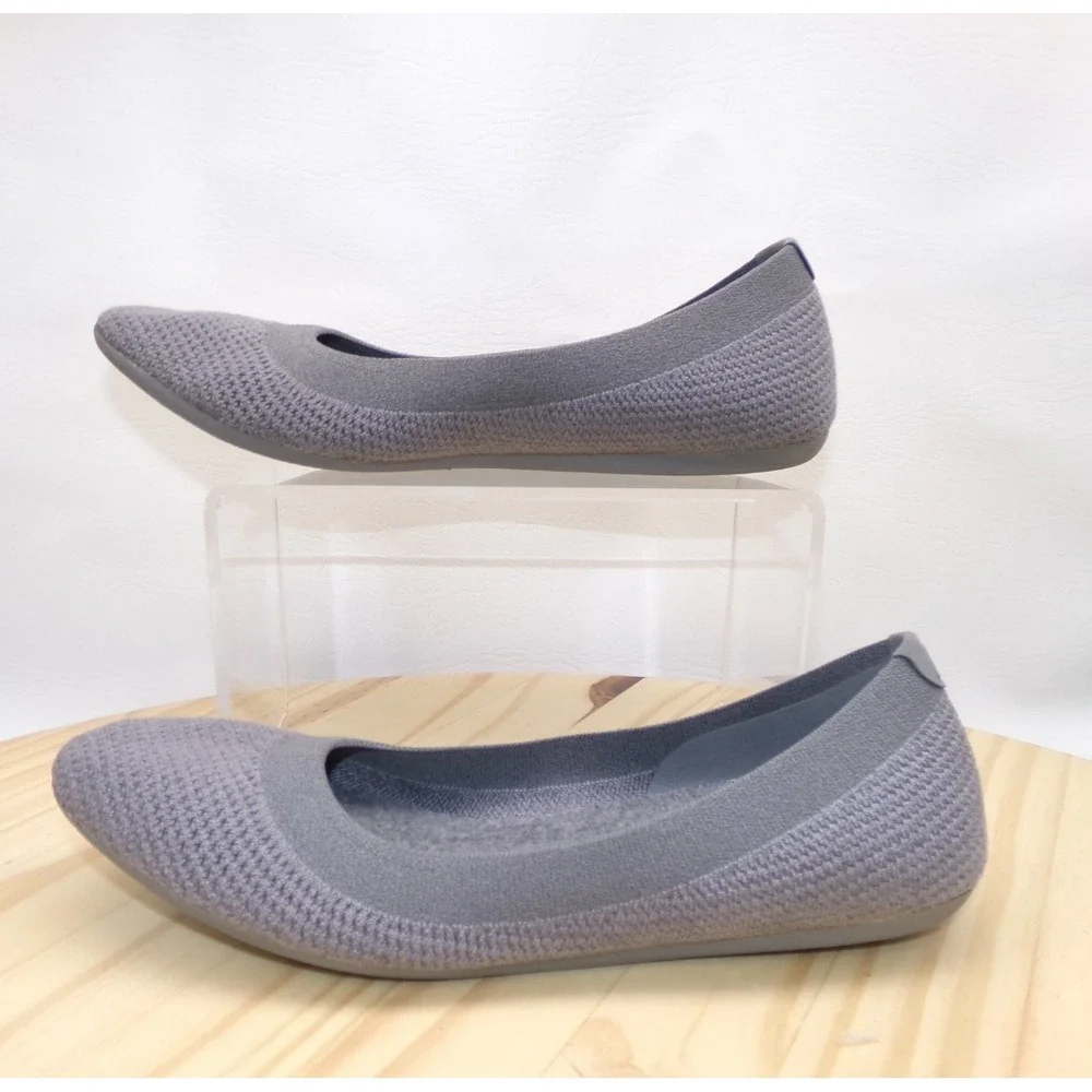 Allbirds Tree Breezers Shoes Womens Gray Sz 9.5 Ballet Flats Slip On